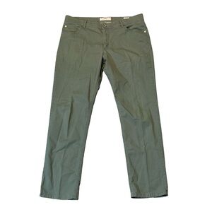 Brax mens 38x32 sage green solid copper fancy regular fit lightweight pants EUC